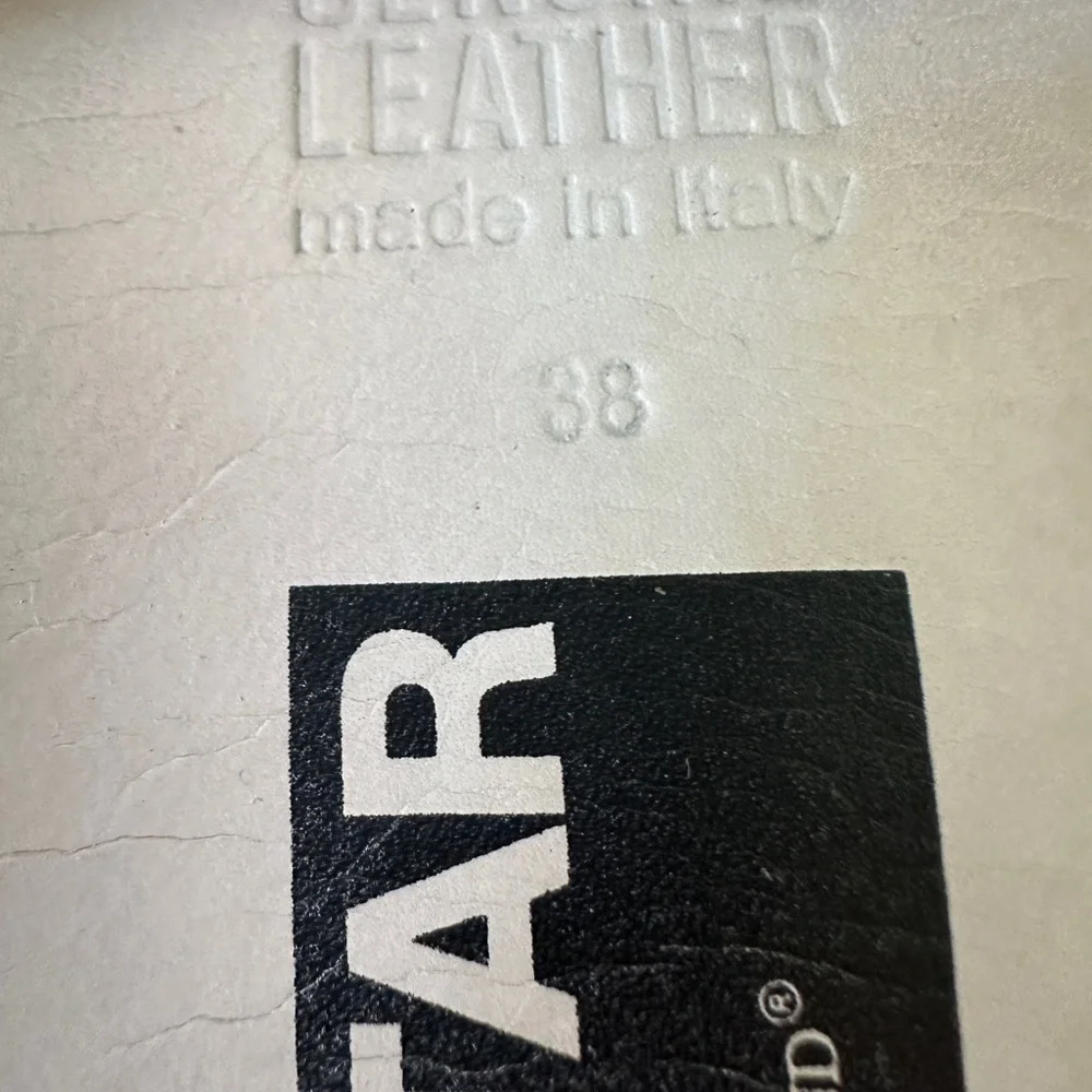 Golden Goose White Leather Sneakers with Purple Glitter Star and Burgundy Heel - Picture 8 of 8